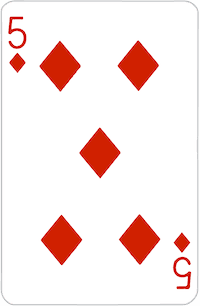 Five of Diamonds playing card