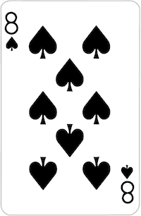 Eight of Spades playing card