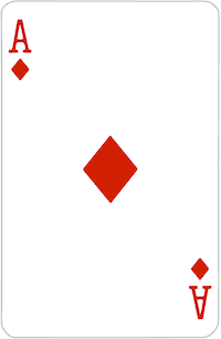 Ace of Diamonds playing card