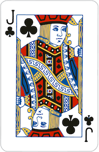 Jack of Clubs playing card