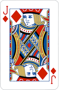 Jack of Diamonds playing card